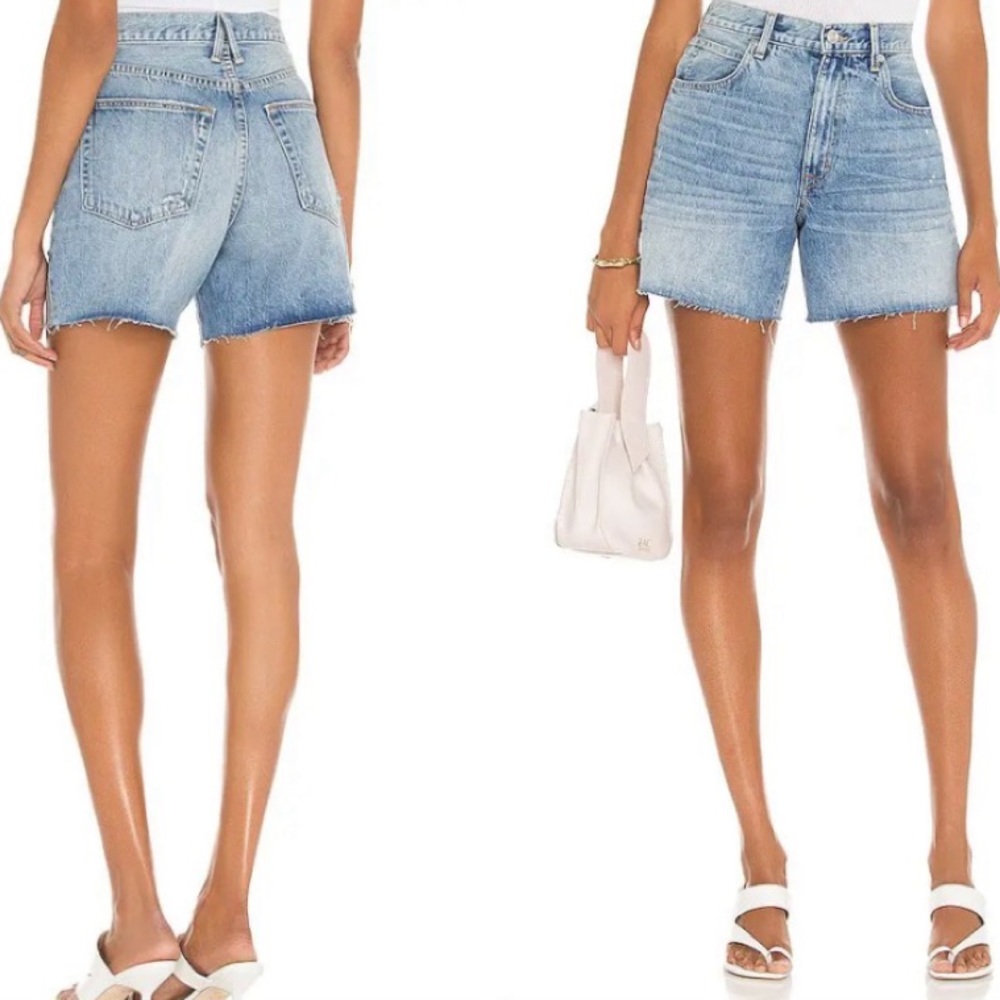 NWT SLVRLAKE Dakota High Rise Relaxed Cut Off in Heartache Size 30